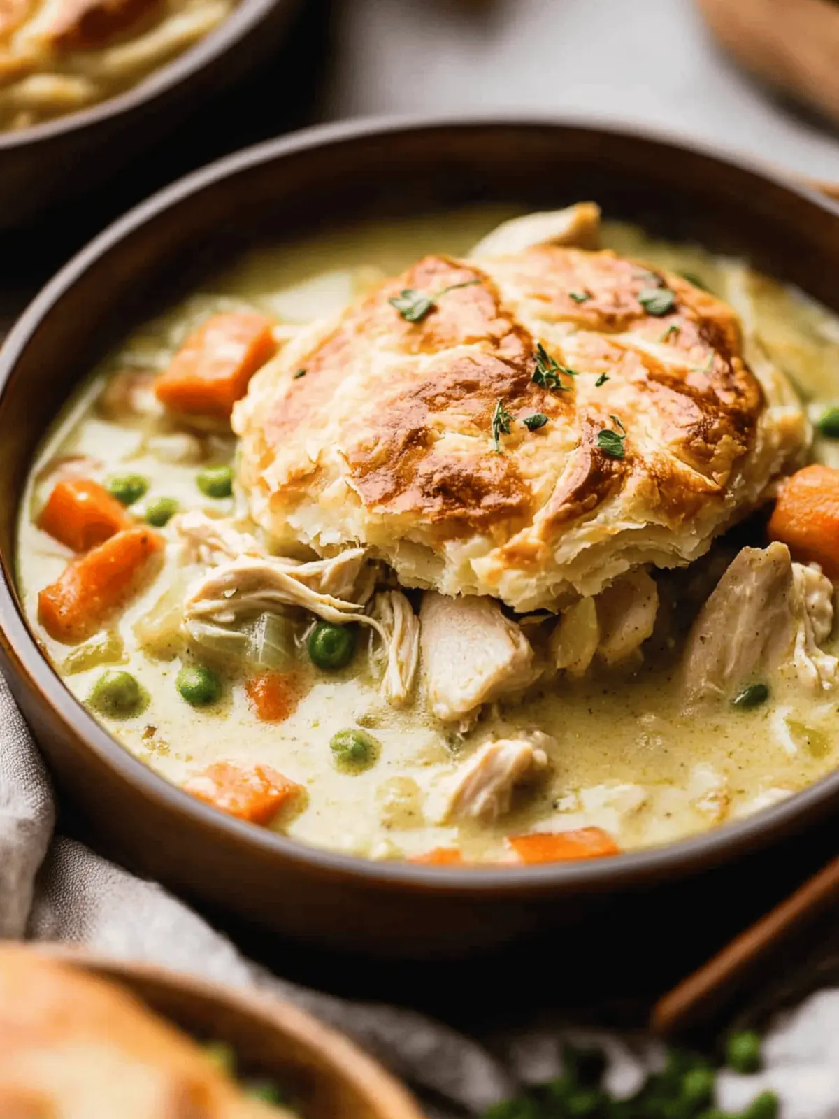 Deconstructed Chicken Pot Pie