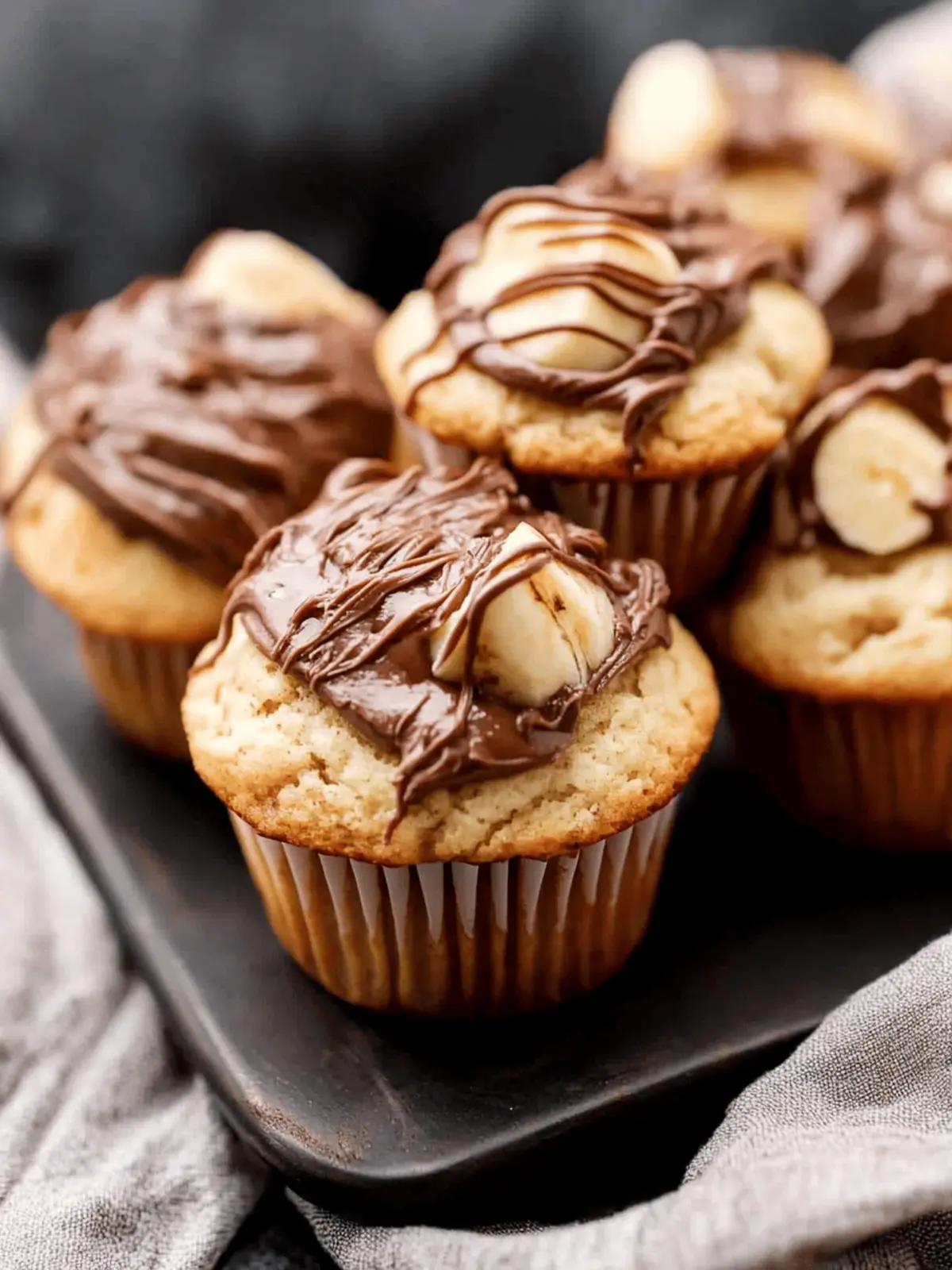 Banana Nutella Muffins