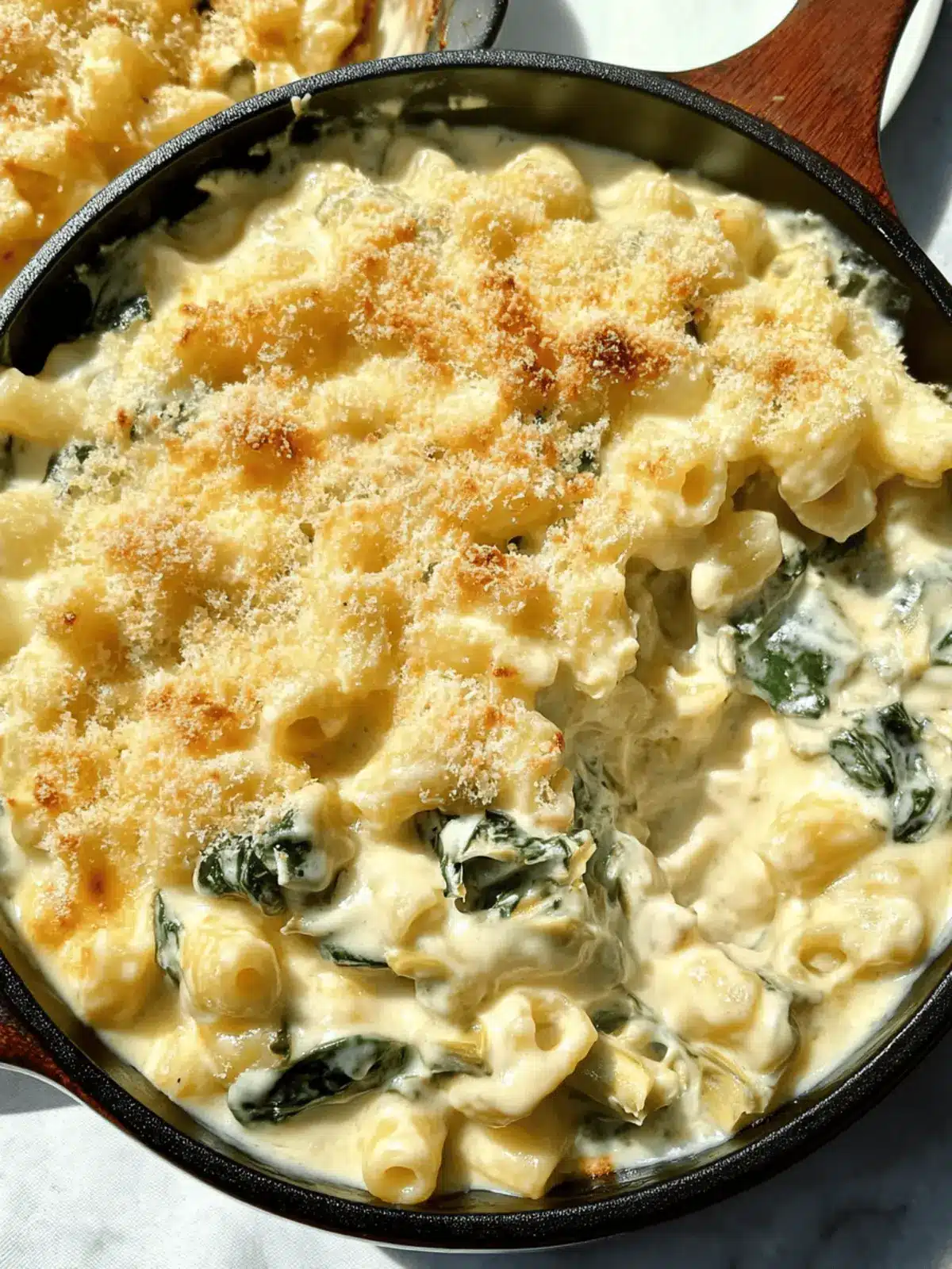 Spinach Artichoke Macaroni & Cheese
