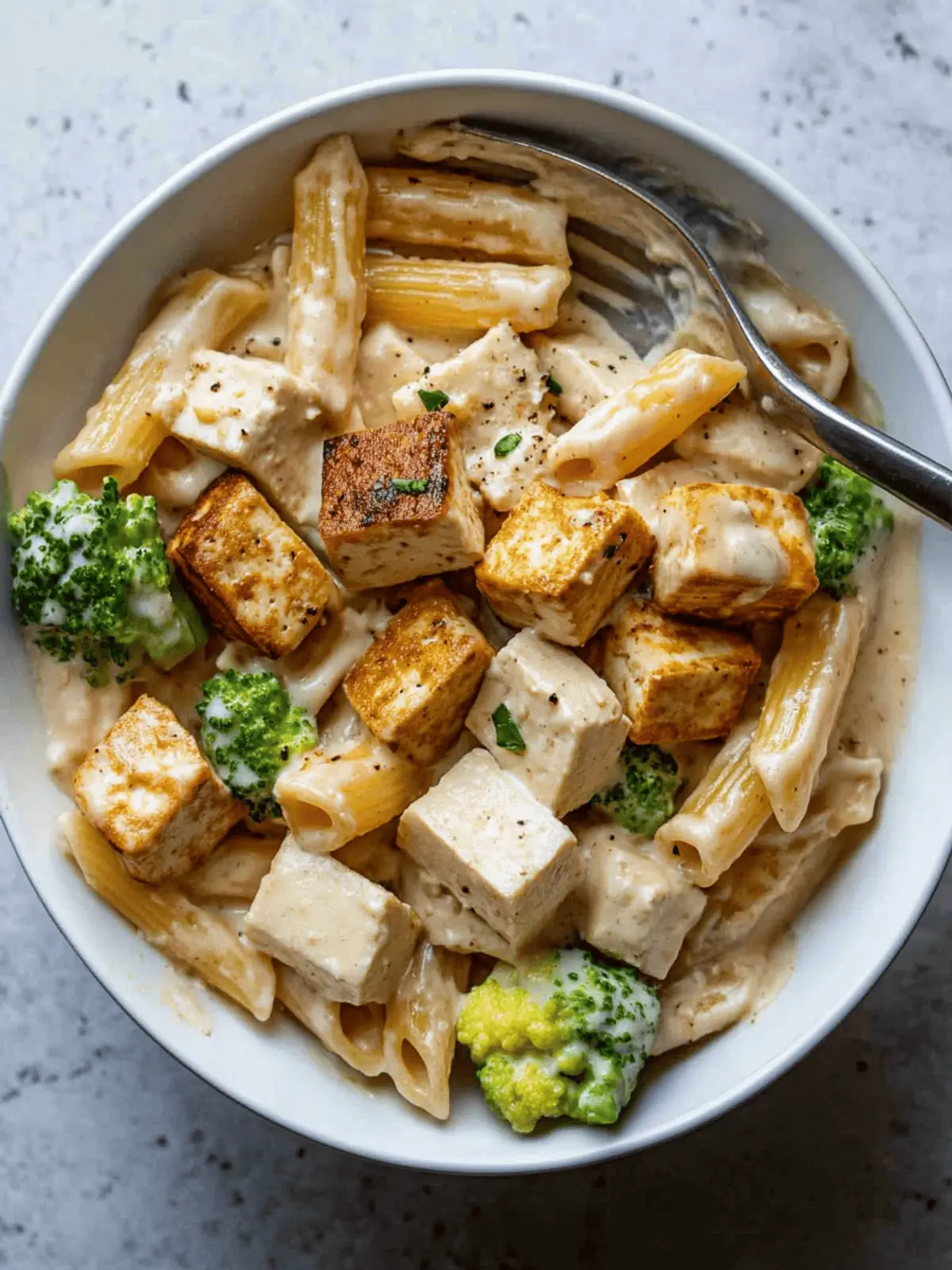 Creamy Pasta and Tofu