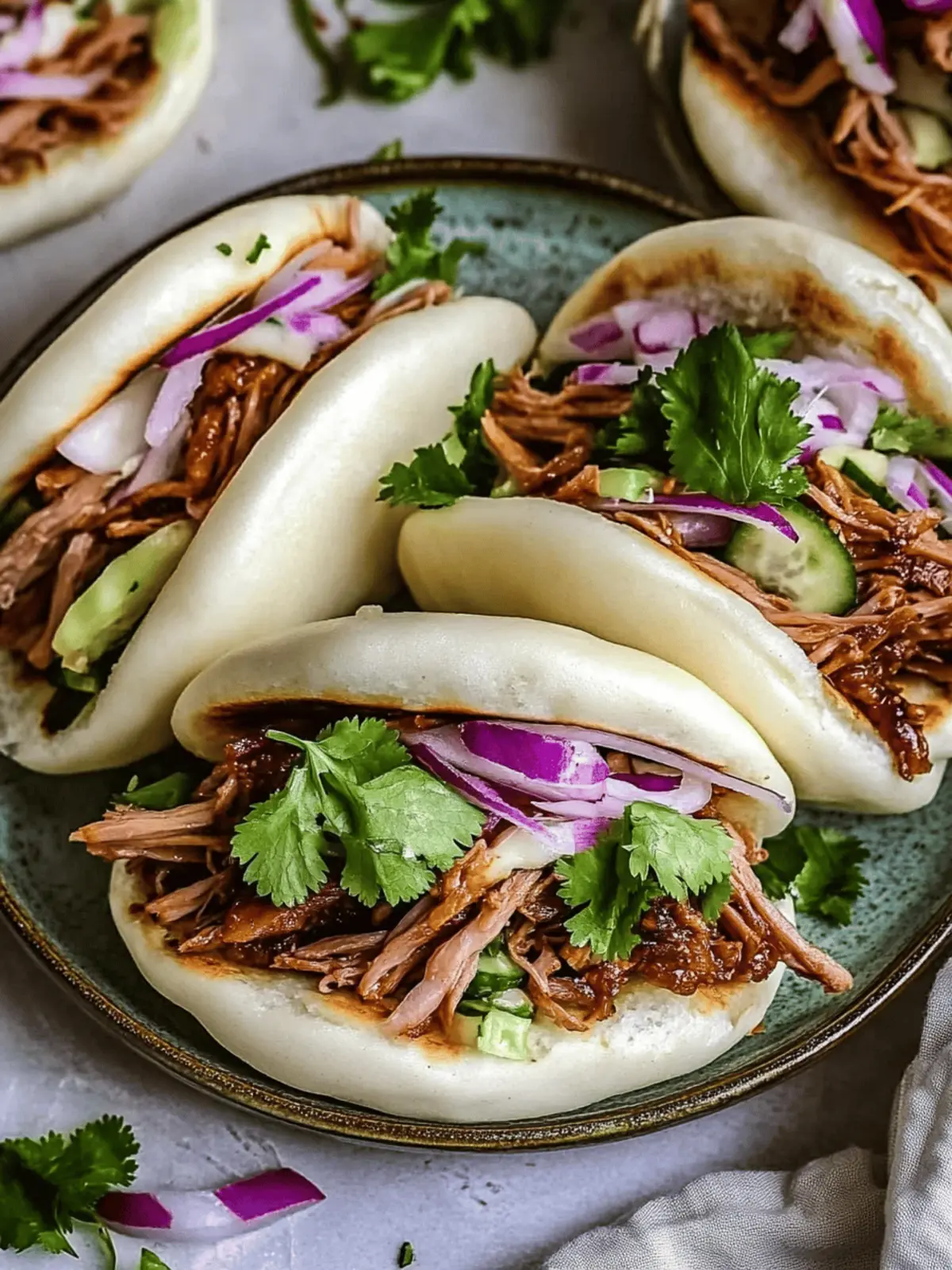 Asian Pulled Pork Bao Buns