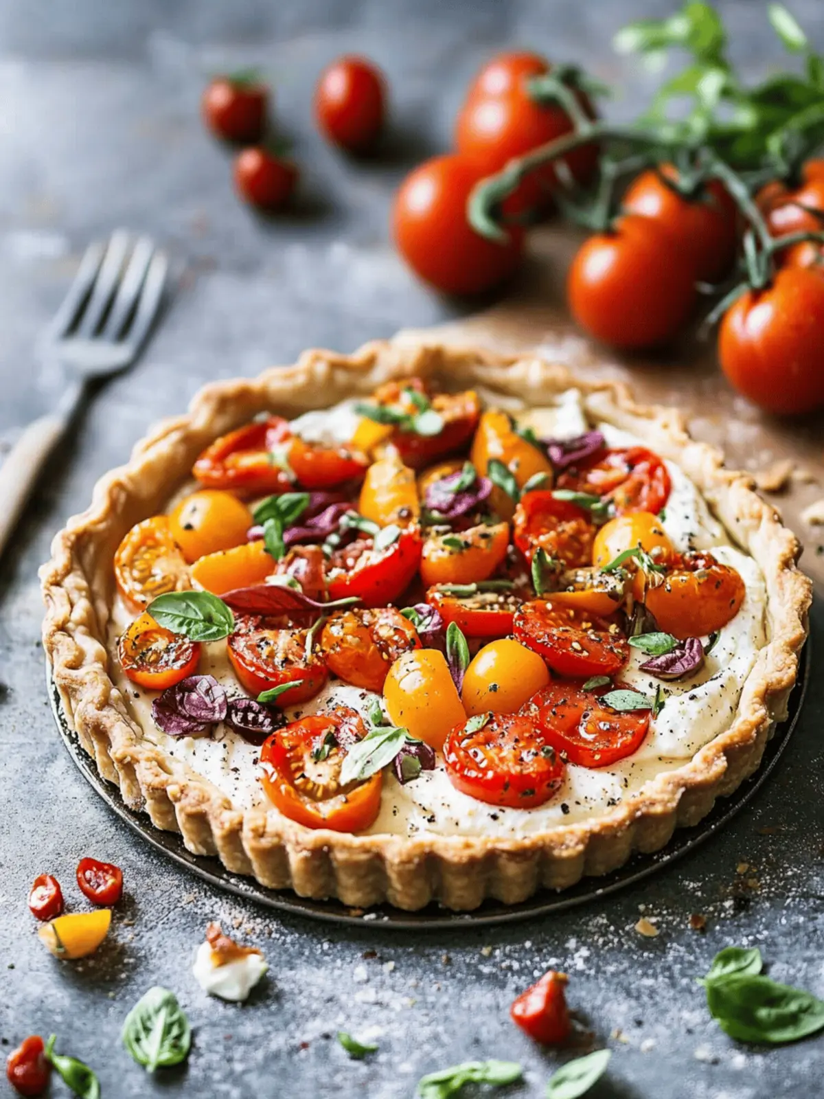 Tomato Ricotta Tart