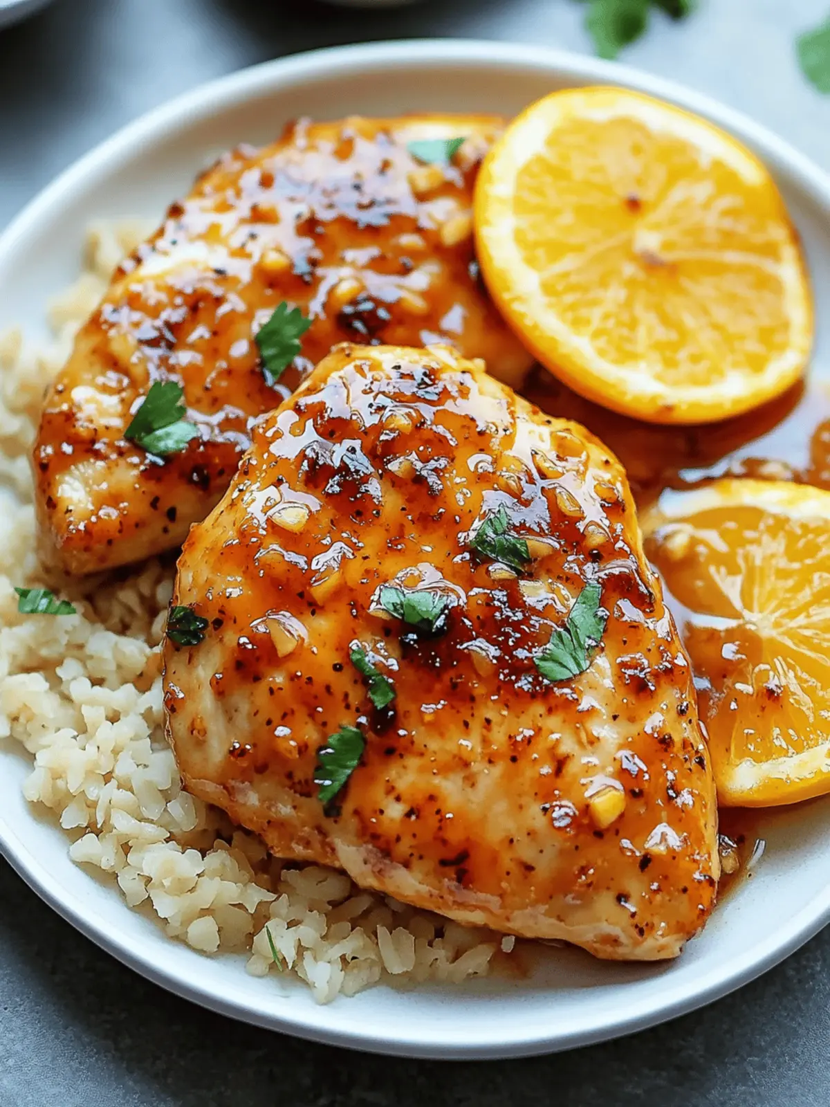 Honey Garlic Chicken Breasts