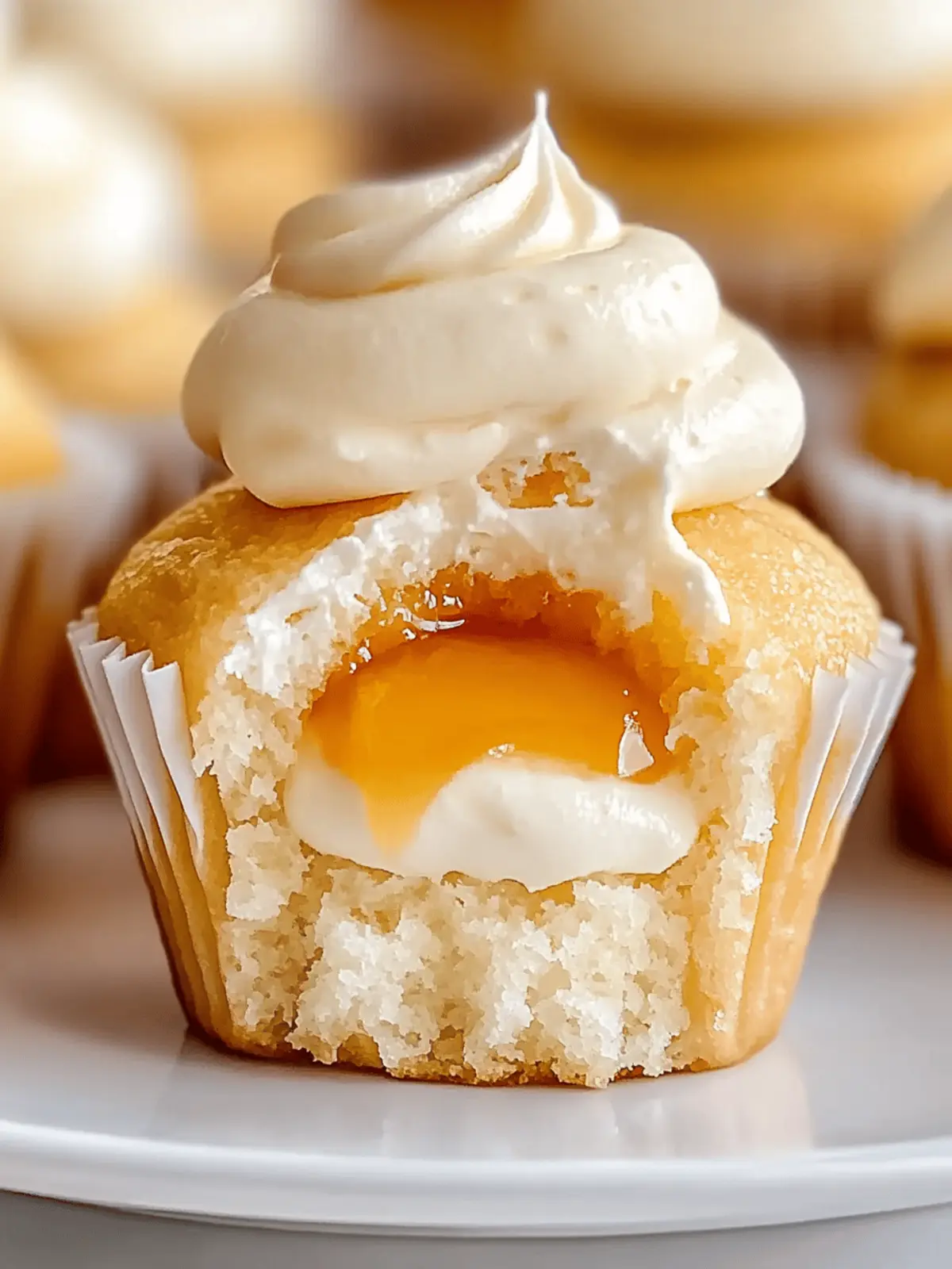 Honey Peach Cream Cheese Cupcakes