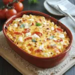 Roasted Cauliflower, Tomato and Goat Cheese Casserole