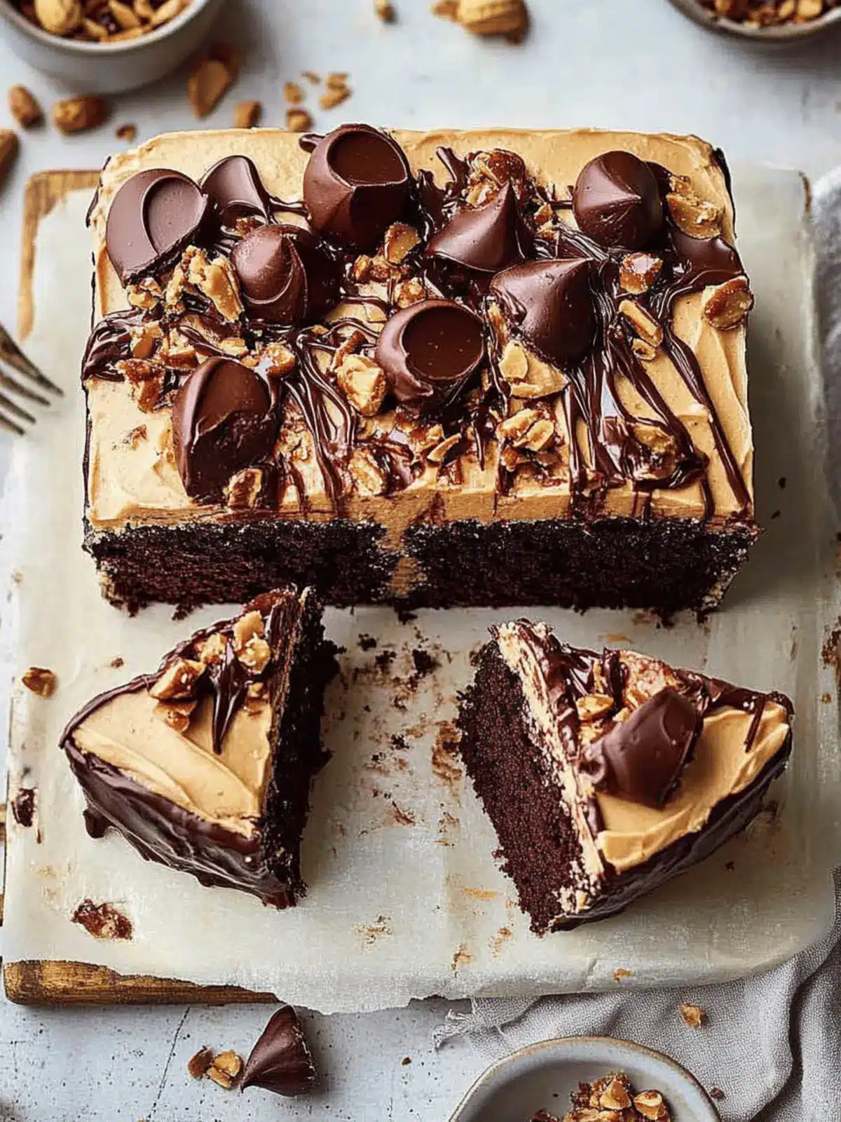 Chocolate Peanut Butter Cake