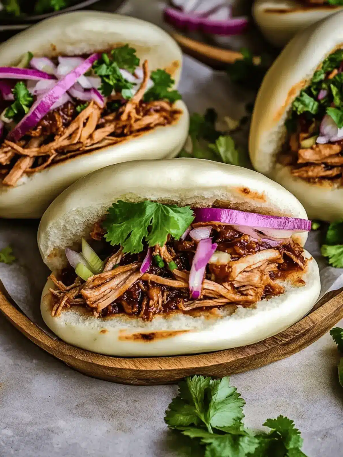Asian Pulled Pork Bao Buns
