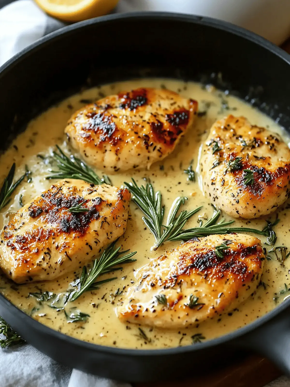 Creamy Rosemary Dijon Chicken