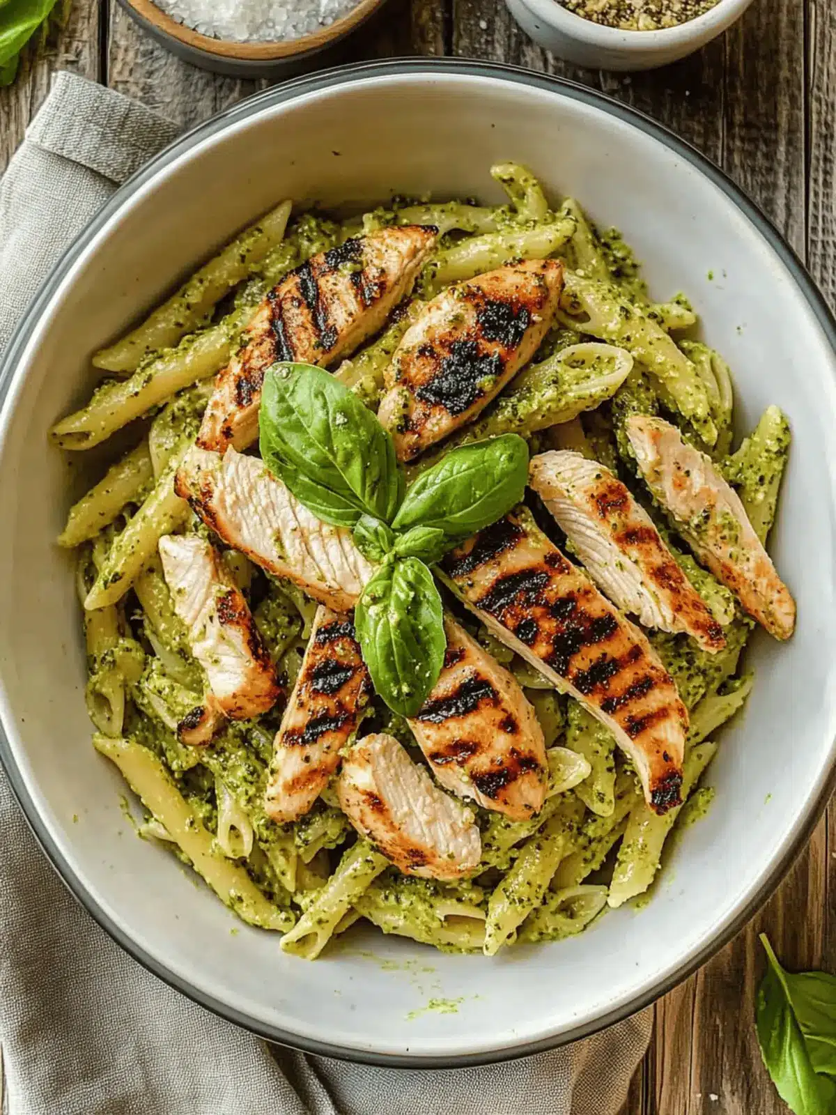 Grilled Chicken Pesto Pasta