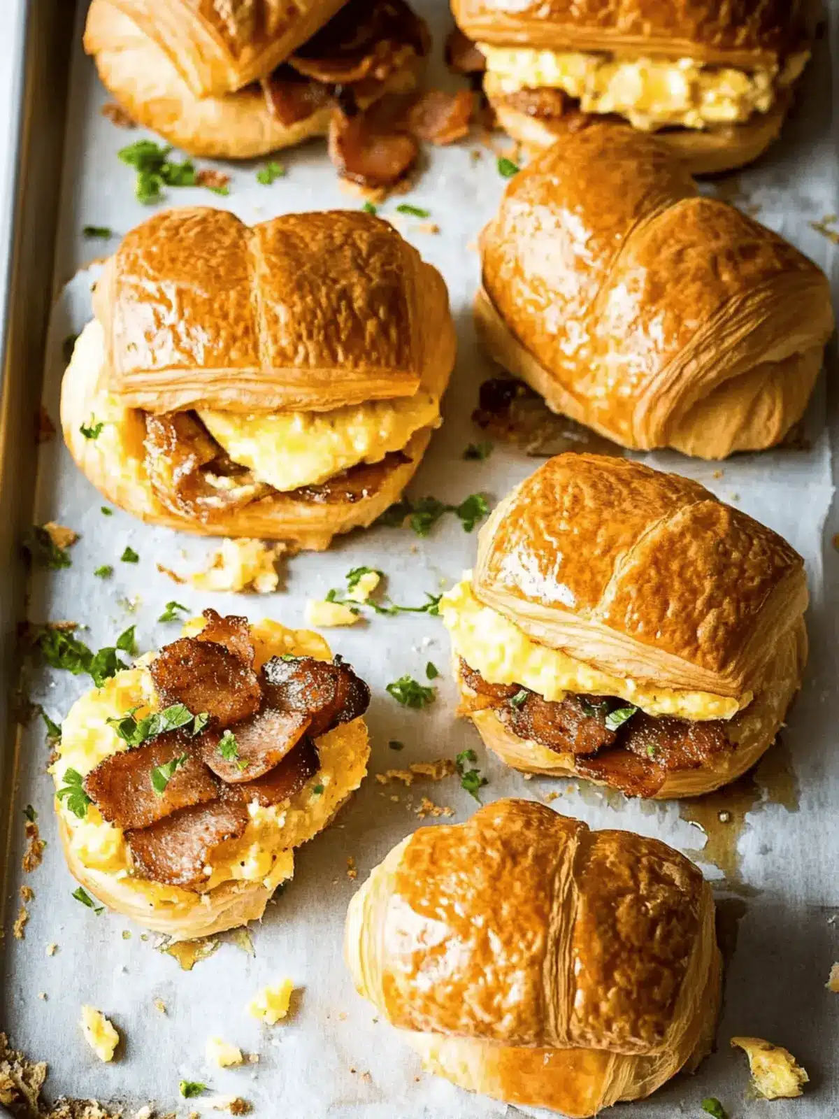 Breakfast Croissant Sandwiches