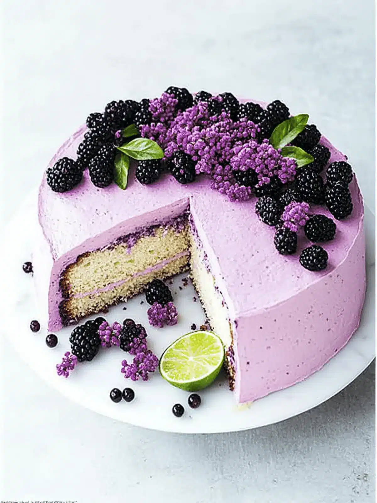 Blackberry Lime Cake