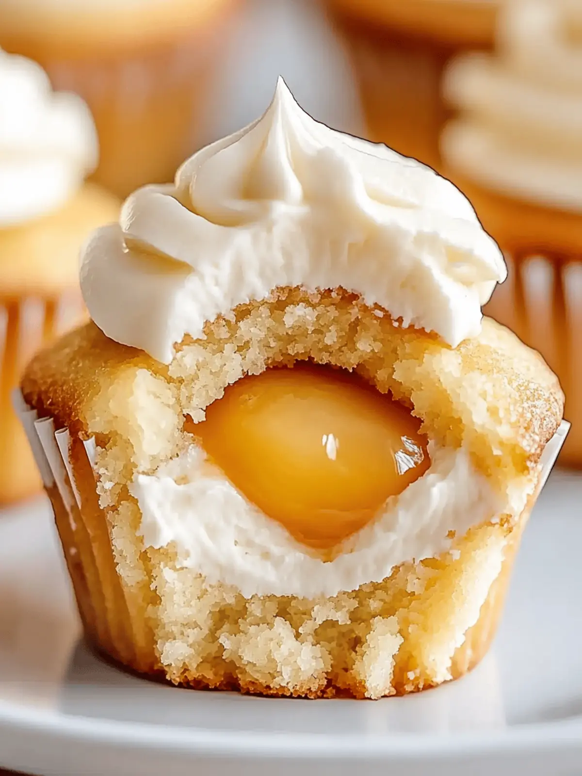 Honey Peach Cream Cheese Cupcakes