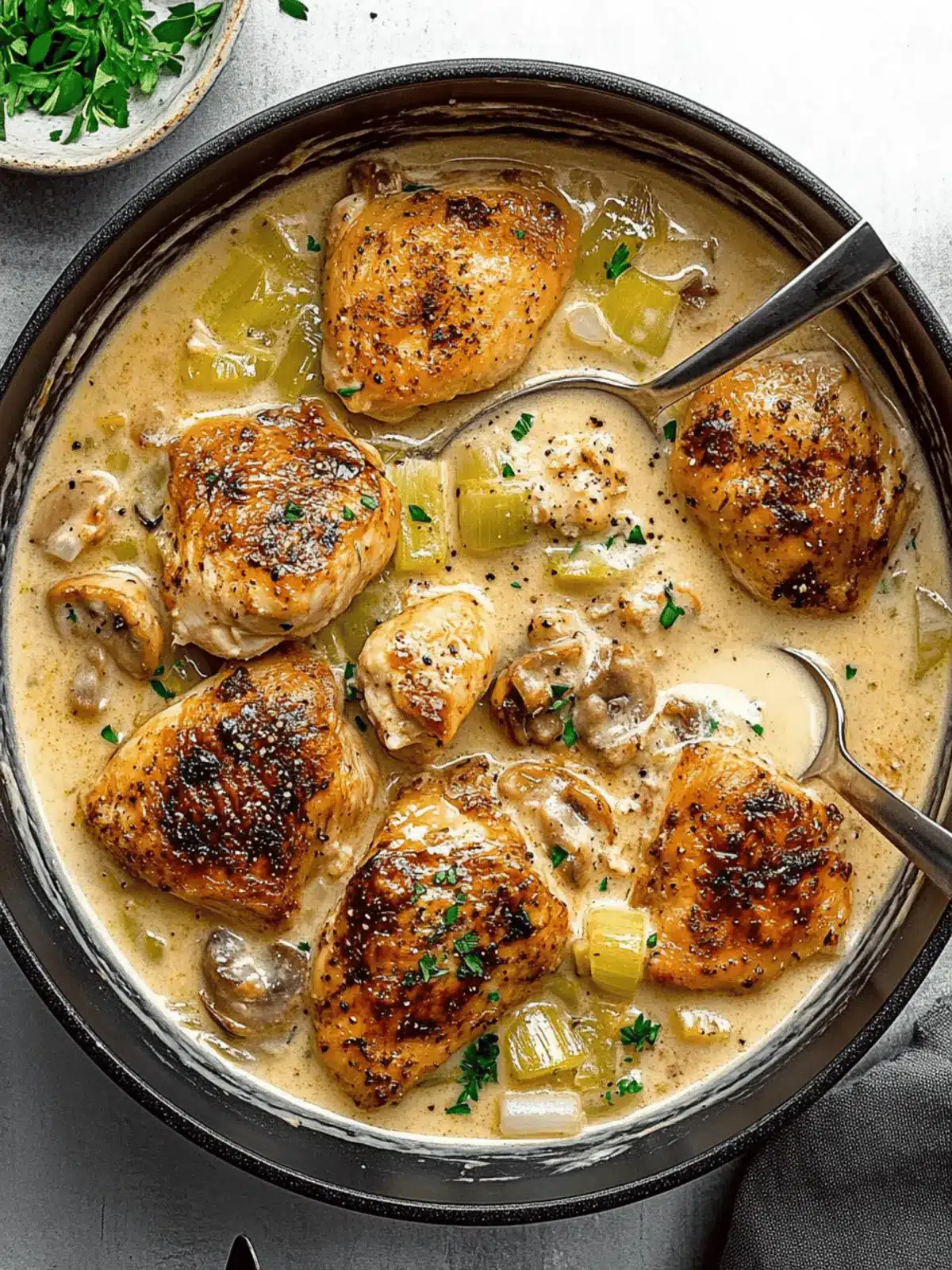 Creamy Chicken and Leeks