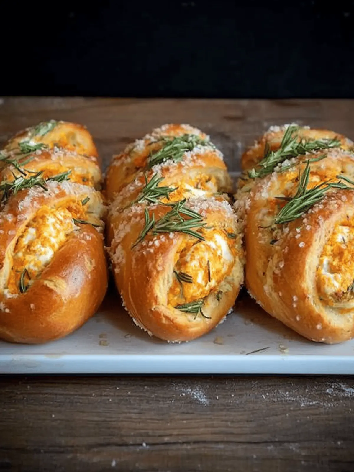 Heavenly Mozzarella-Stuffed Rosemary Pretzels