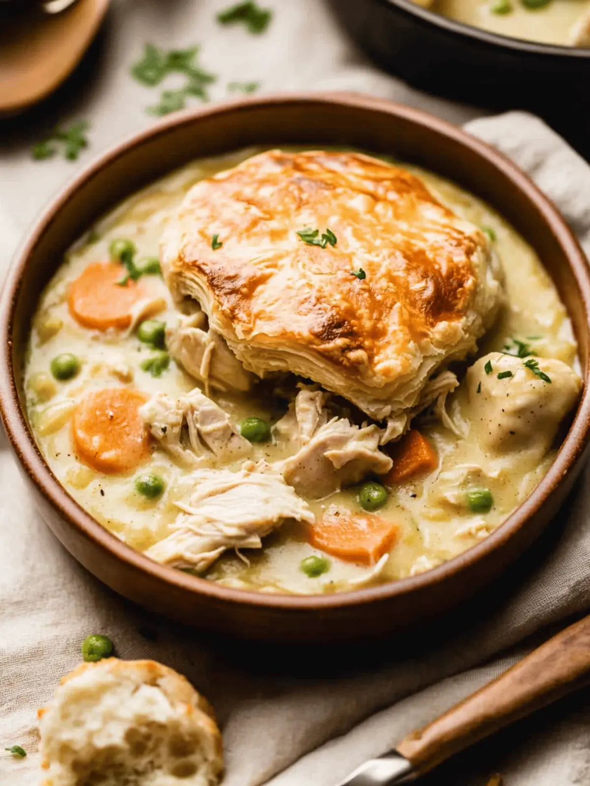 Deconstructed Chicken Pot Pie
