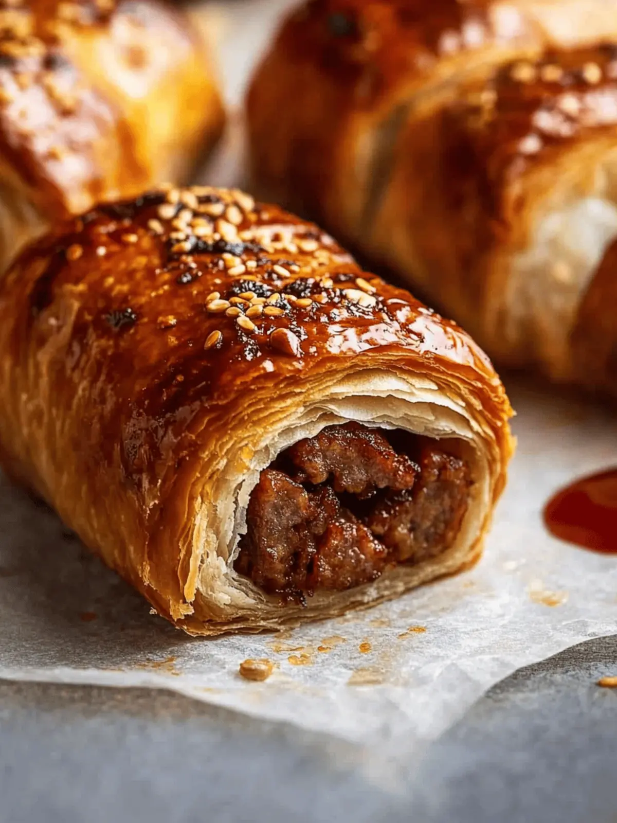 B85 Beef Sausage Rolls
