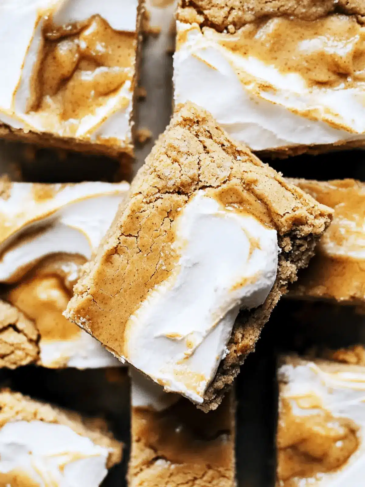 Toasted Marshmallow Peanut Butter Cookie Bars