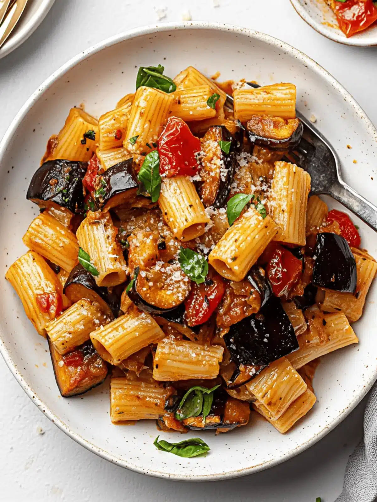 Roasted Eggplant Pasta