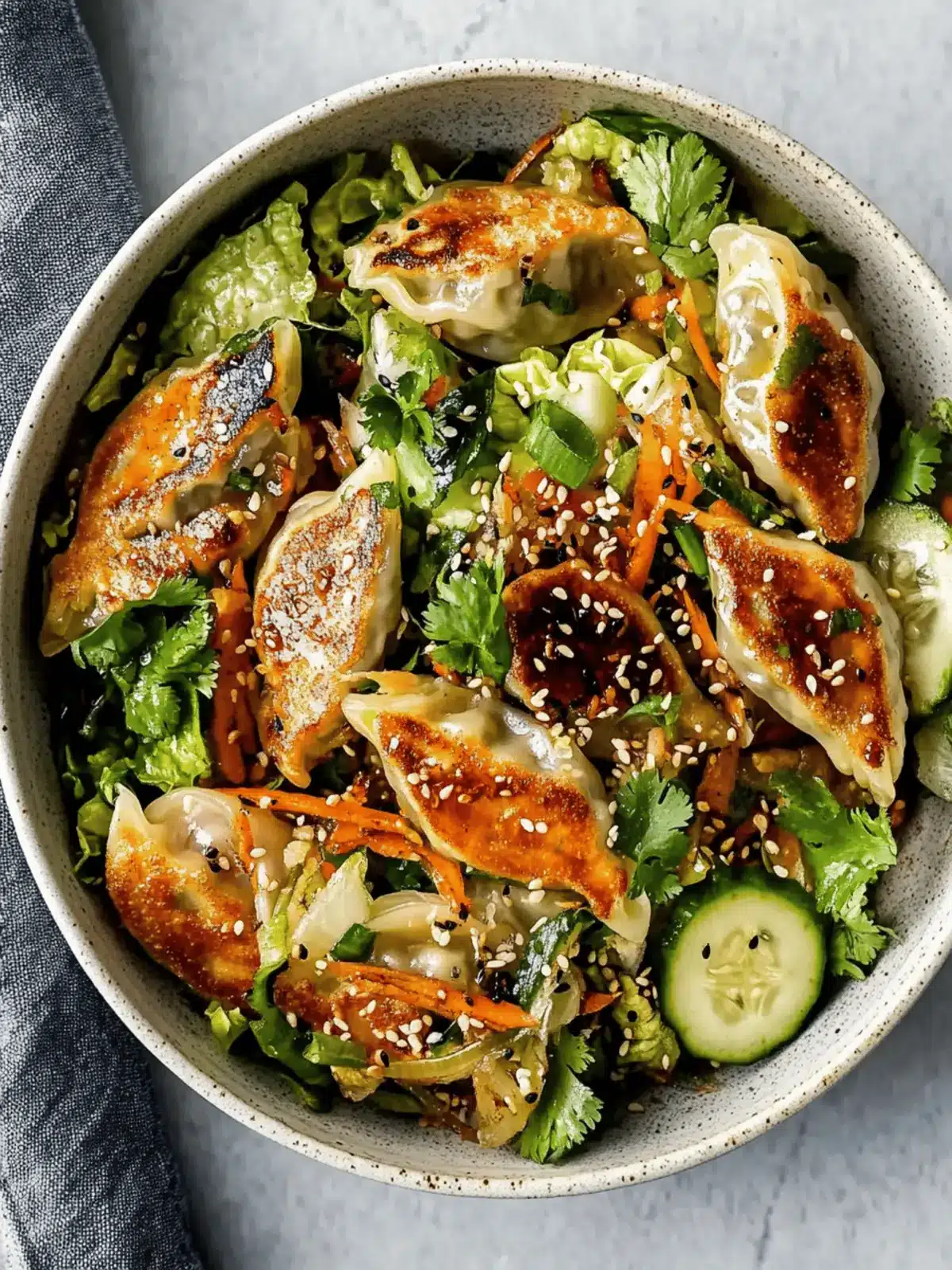 Sesame-soy Dumpling Salad