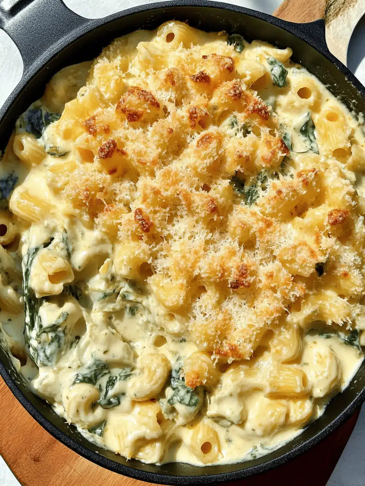 Spinach Artichoke Macaroni & Cheese