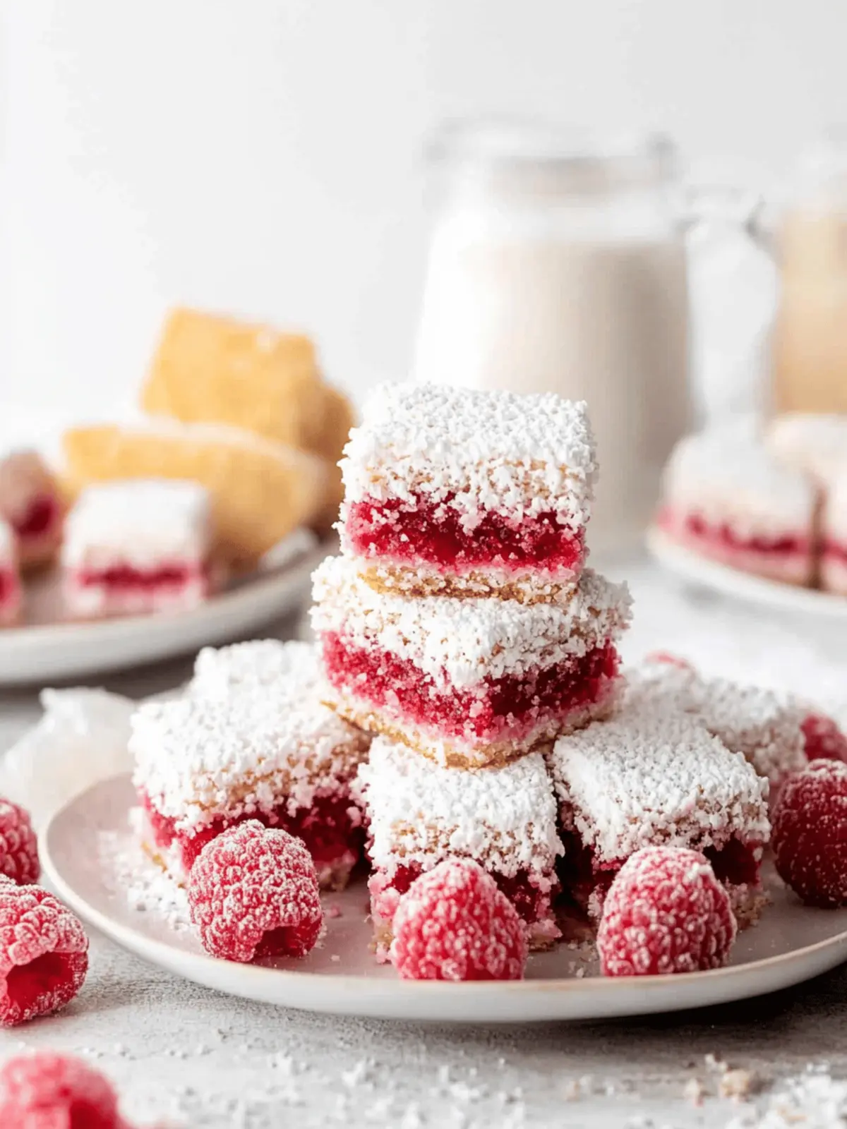 Raspberry Lamingtons