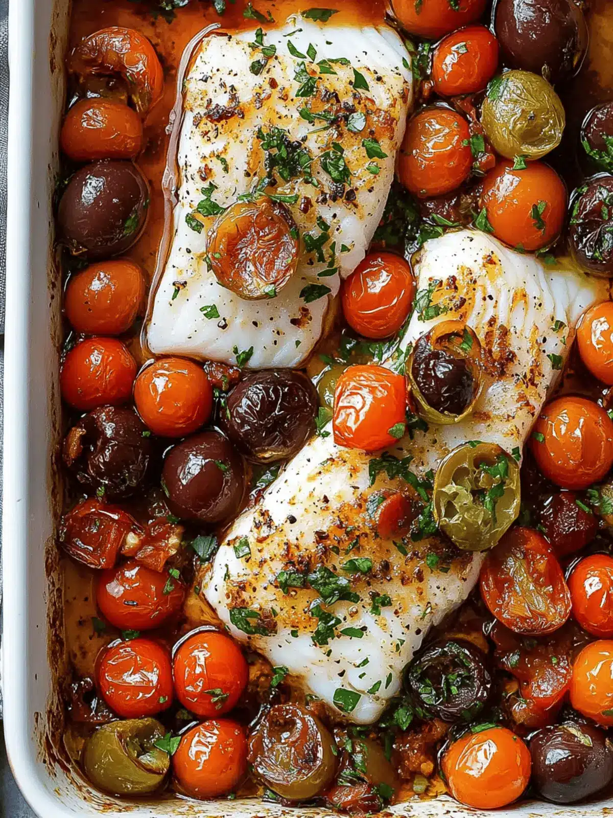 Mediterranean Baked Cod (25-Minutes)