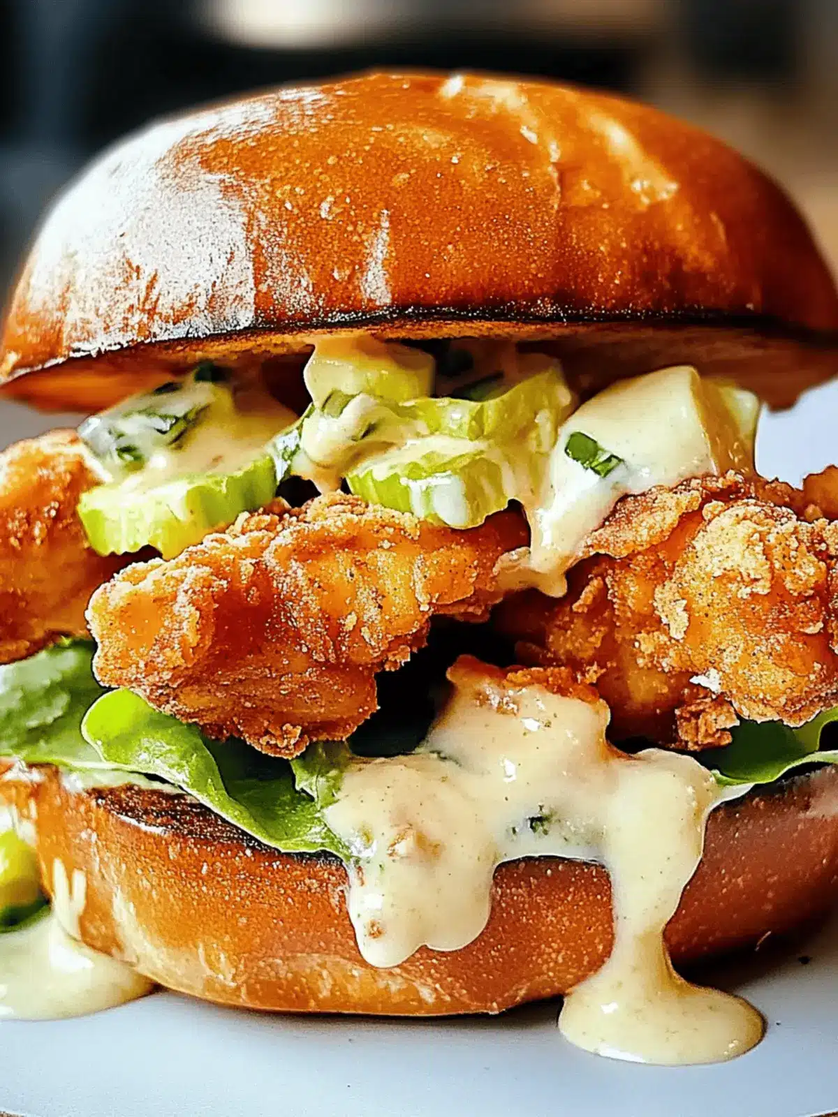 Crispy Chicken Caesar Sandwich