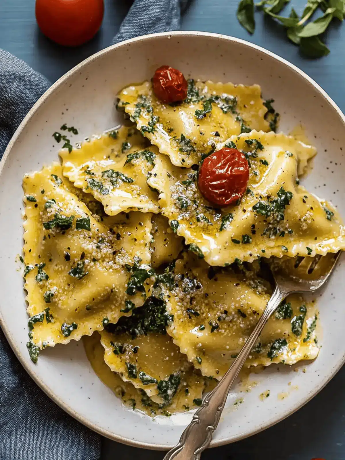 Creamy Tuscan Ravioli