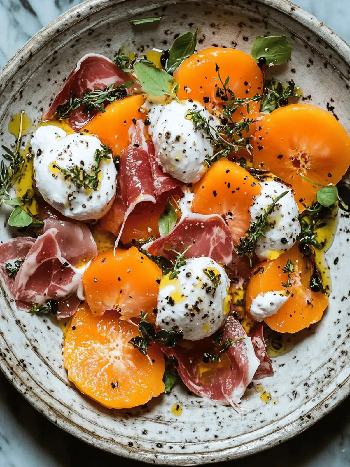 Persimmon Jamón Salad: A Decadent Fall Salad