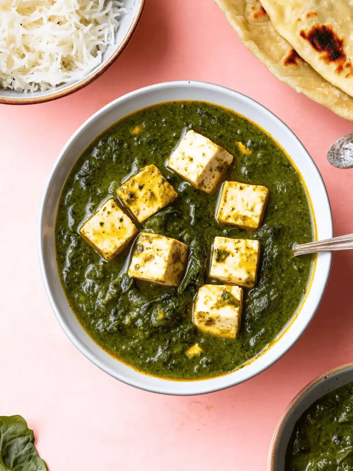Palak Tofu (Indian Tofu Spinach Curry)