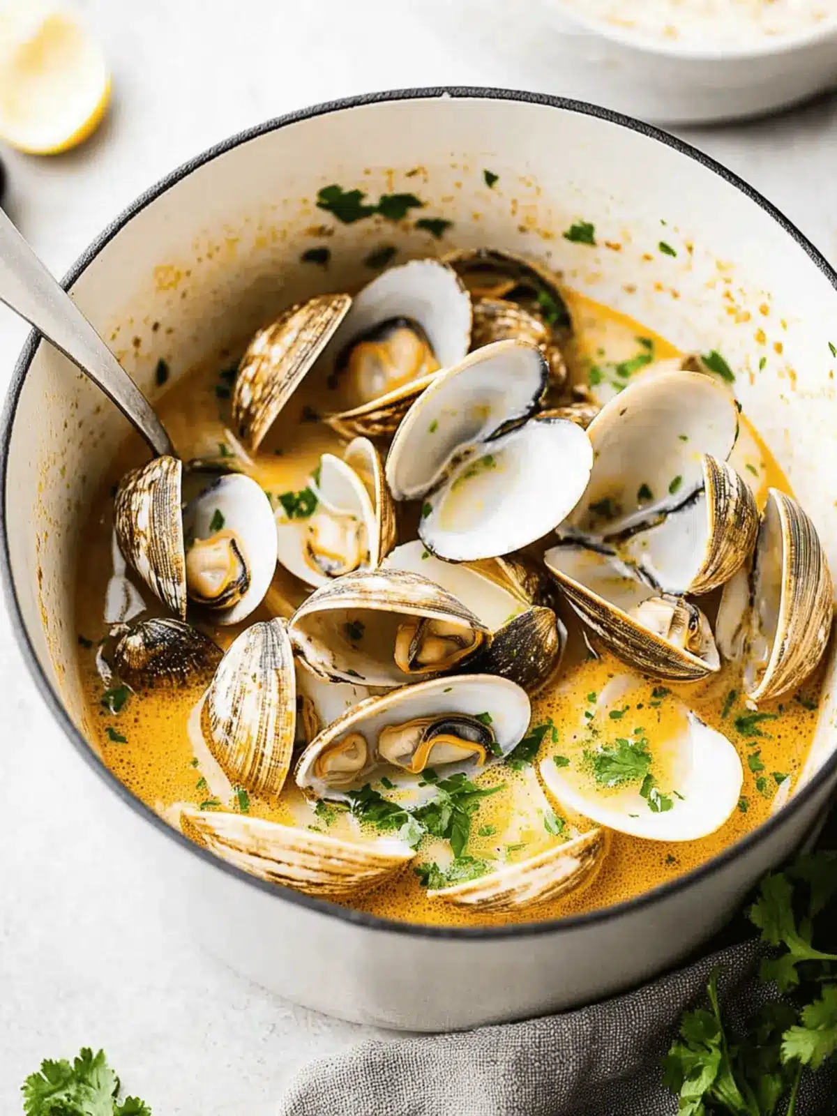 Coconut Broth Clams with Lemongrass