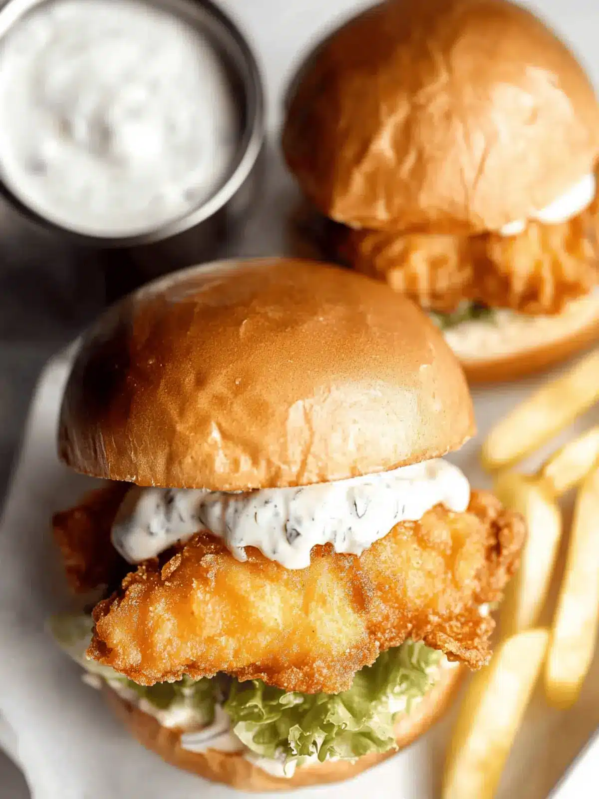 Fried Cod Fish Sandwich (Filet-O-Fish Inspired)