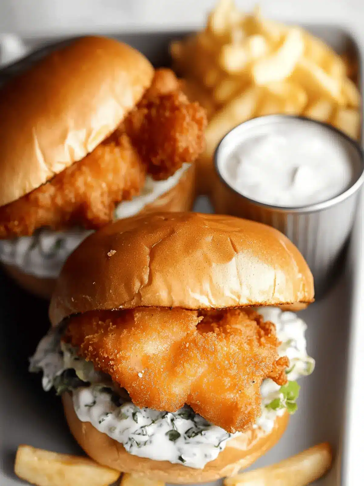 Fried Cod Fish Sandwich (Filet-O-Fish Inspired)