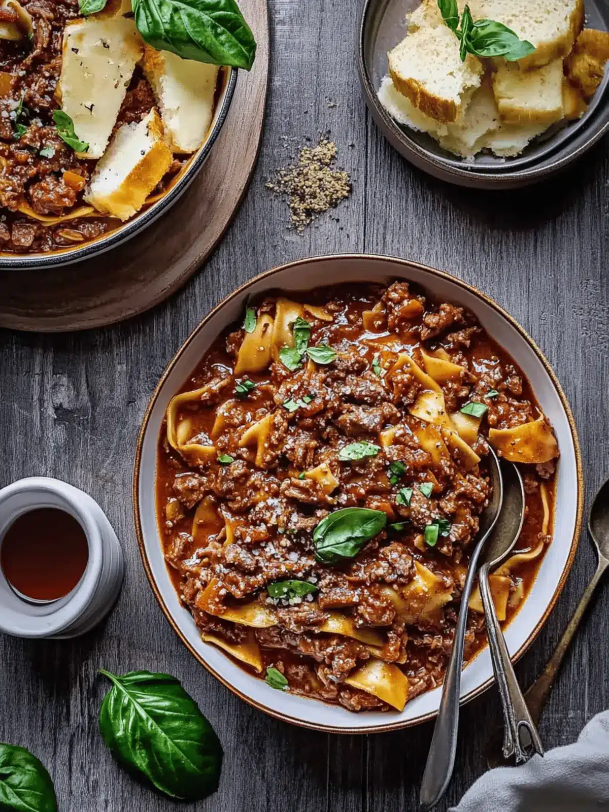 Red Wine Slow Braised Italian Beef Ragù