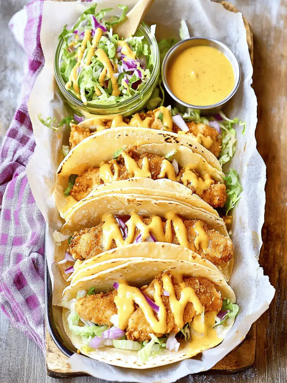 Honey Mustard Chicken Tacos