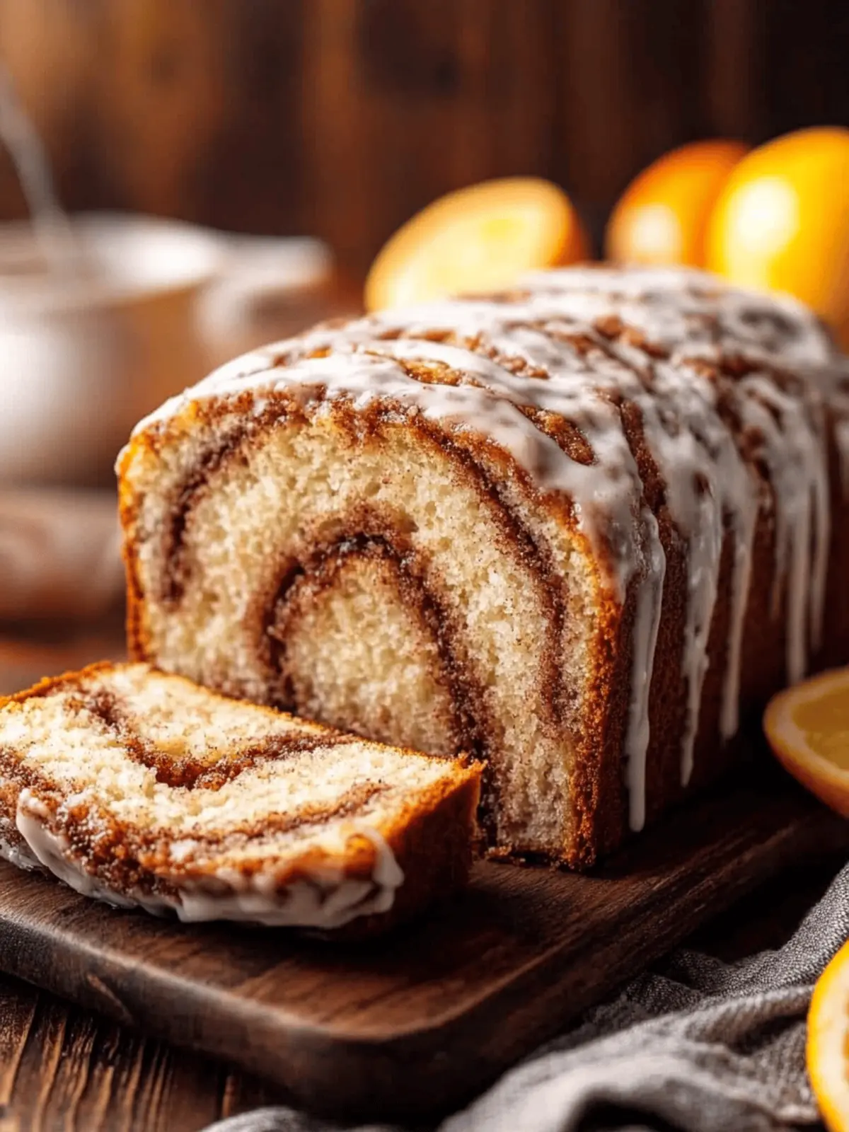 Moist Cinnamon Swirl Loaf