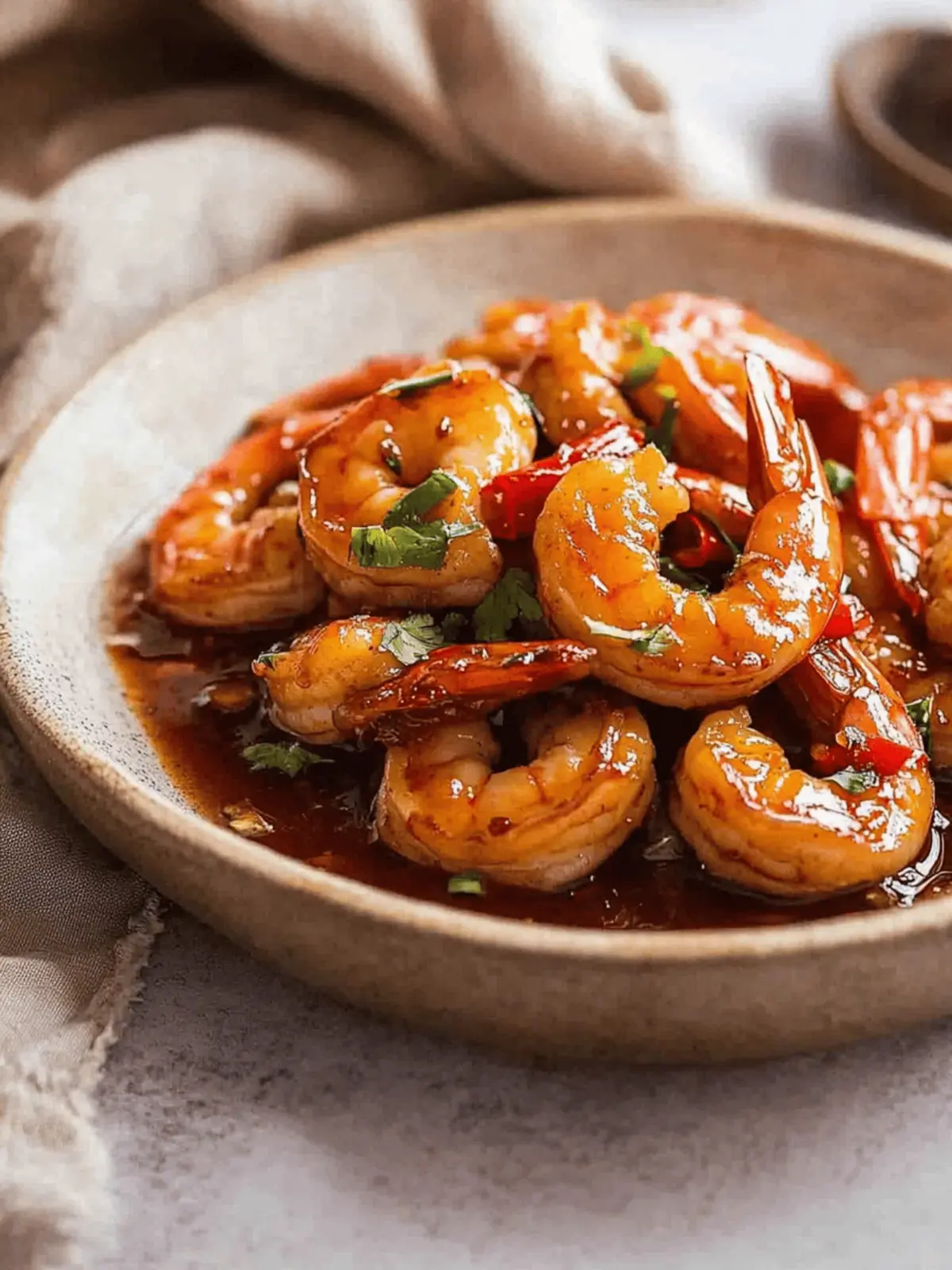 Asian Chilli Garlic Prawns