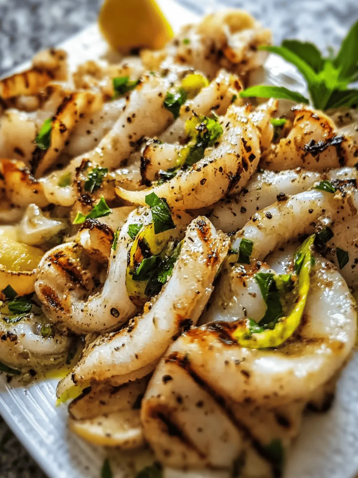 Grilled Calamari: Easy, Flavorful Perfection for Seafood Lovers 5 Grilled Calamari