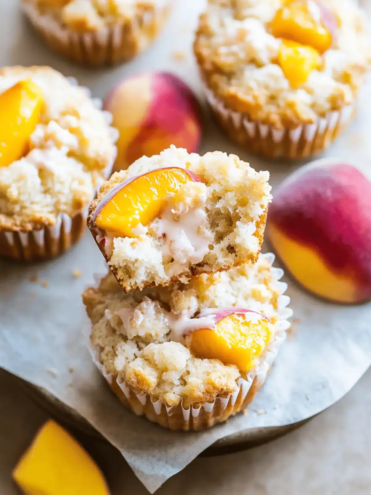 Peaches and Cream Muffins