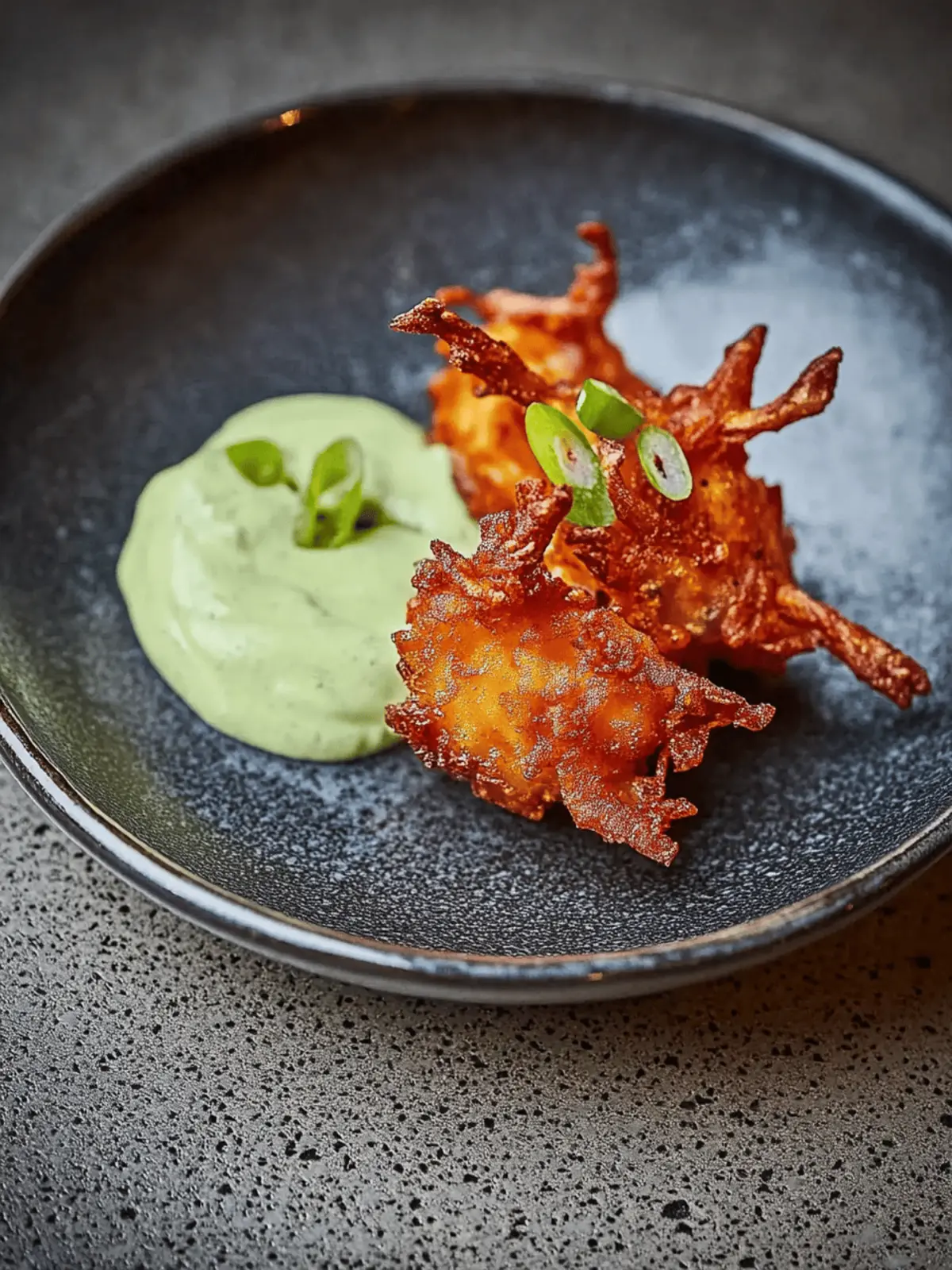 Kimchi Fritters With Sprunion Top Mayo