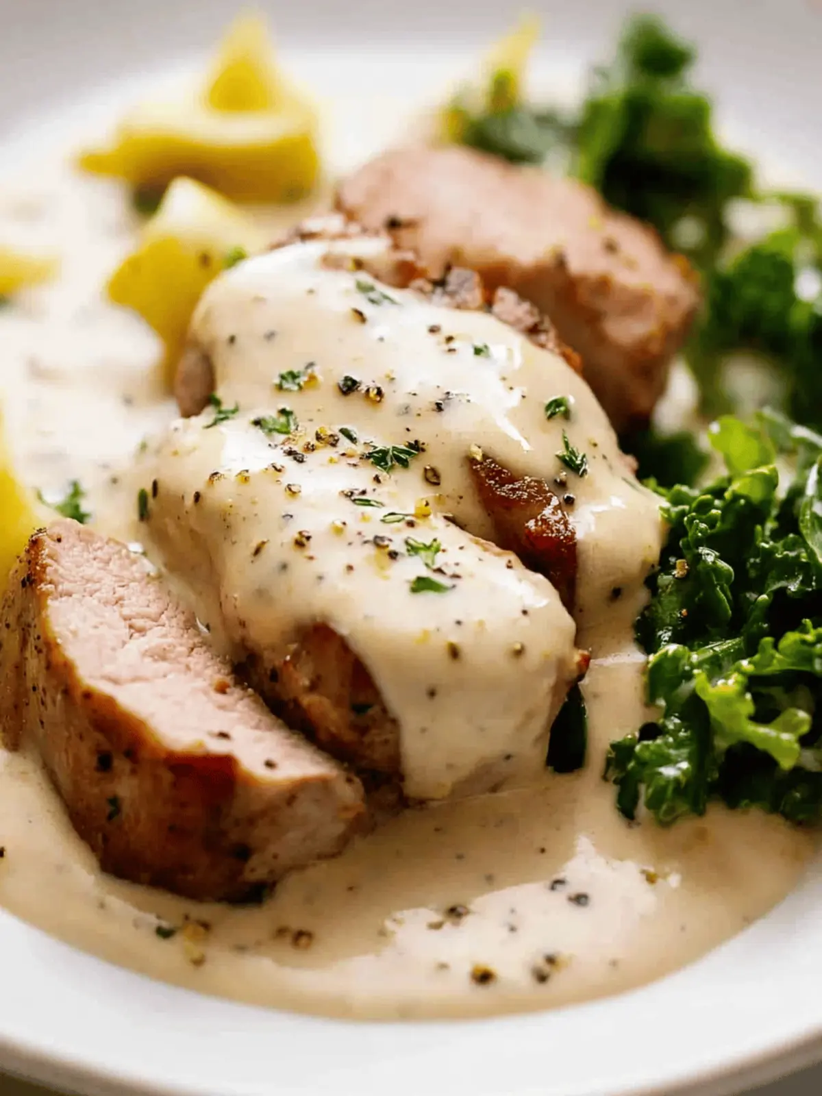 Pork Tenderloin with Creamy Mustard Sauce
