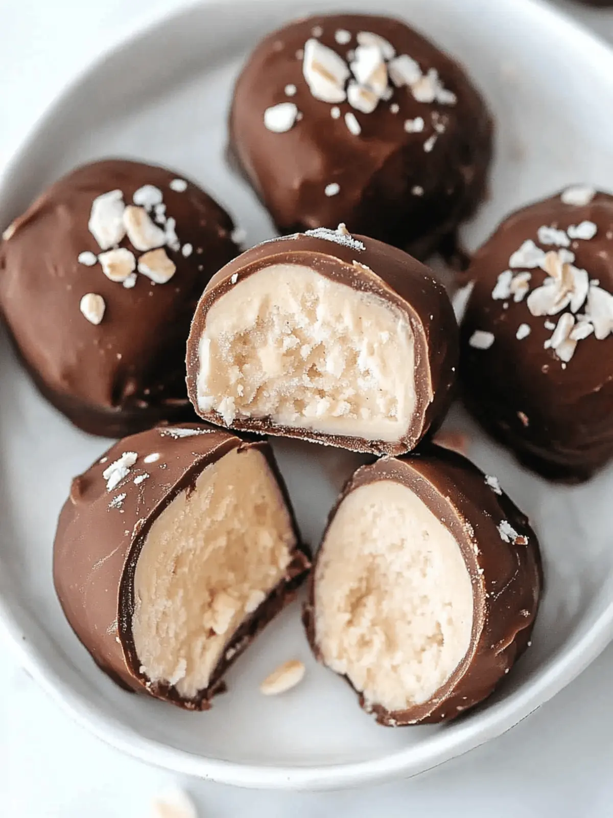 High Protein Frozen Peanut Butter Greek Yogurt Bites