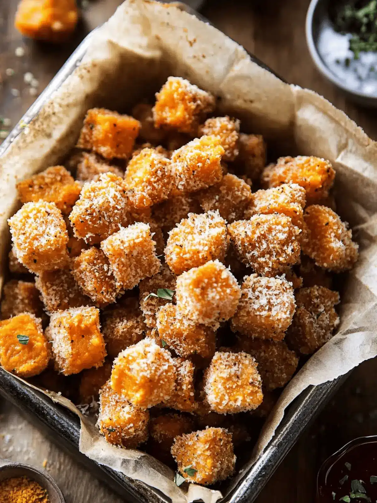 Sweet Potato Parmesan Tater Tots