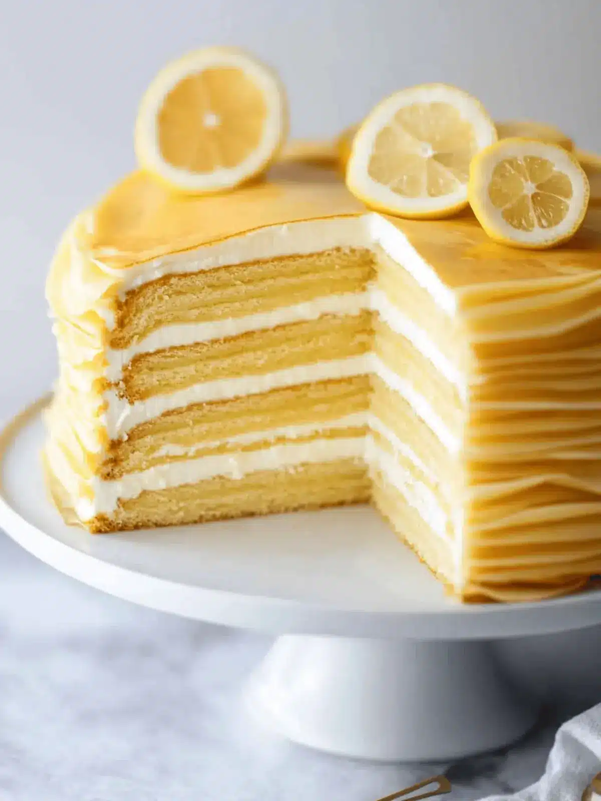 Lemon Crepe Cake