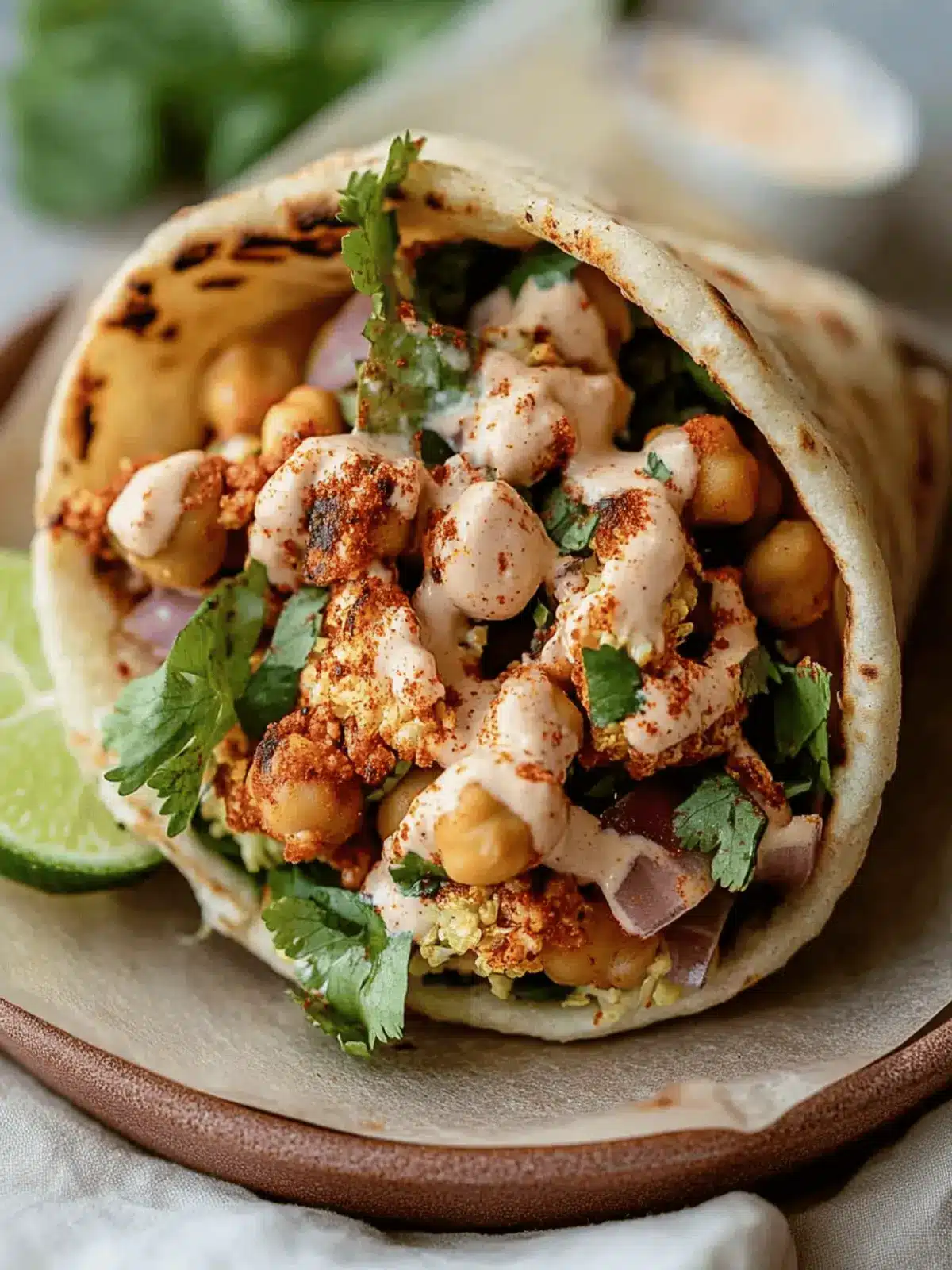 Chili Lime Chickpea Cauliflower Wrap: A Zesty Vegan Fiesta 5 Chili Lime Chickpea Cauliflower Wrap