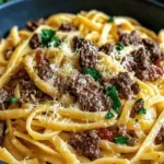 Garlic Butter Beef Pasta
