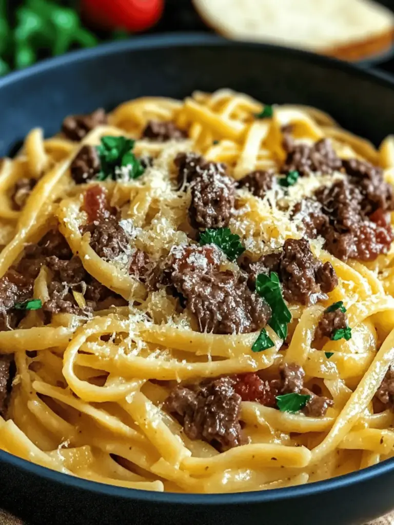 Garlic Butter Beef Pasta