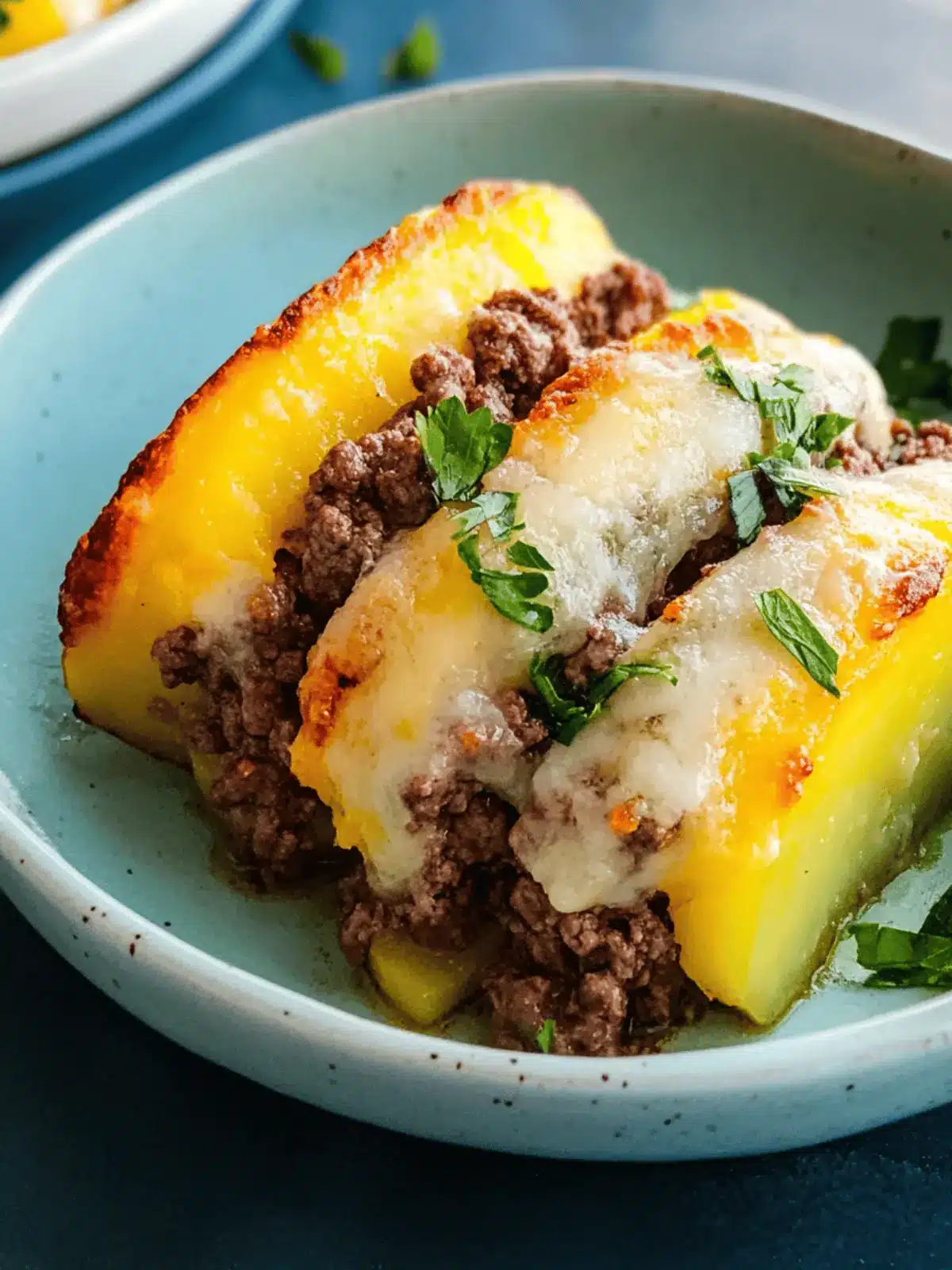 Ground Beef Baked Potatoes