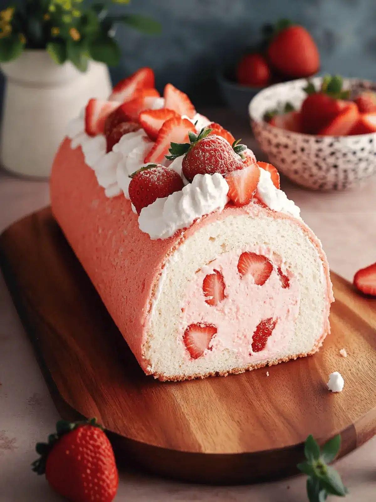 Strawberry Swiss Roll