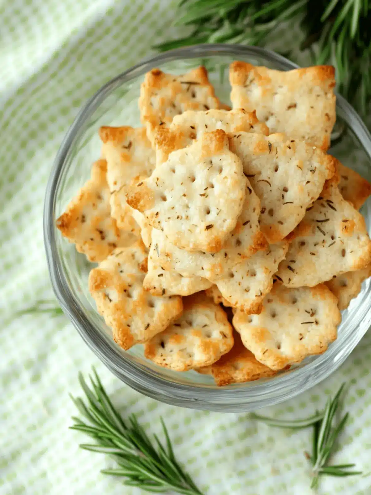 Parmesan Rosemary Crackers